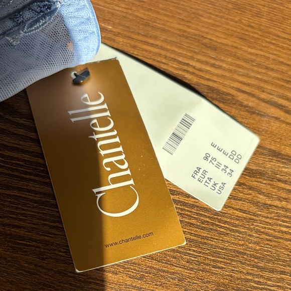 Chantelle Delicate Blue Floral Bra - Picture 2 of 5